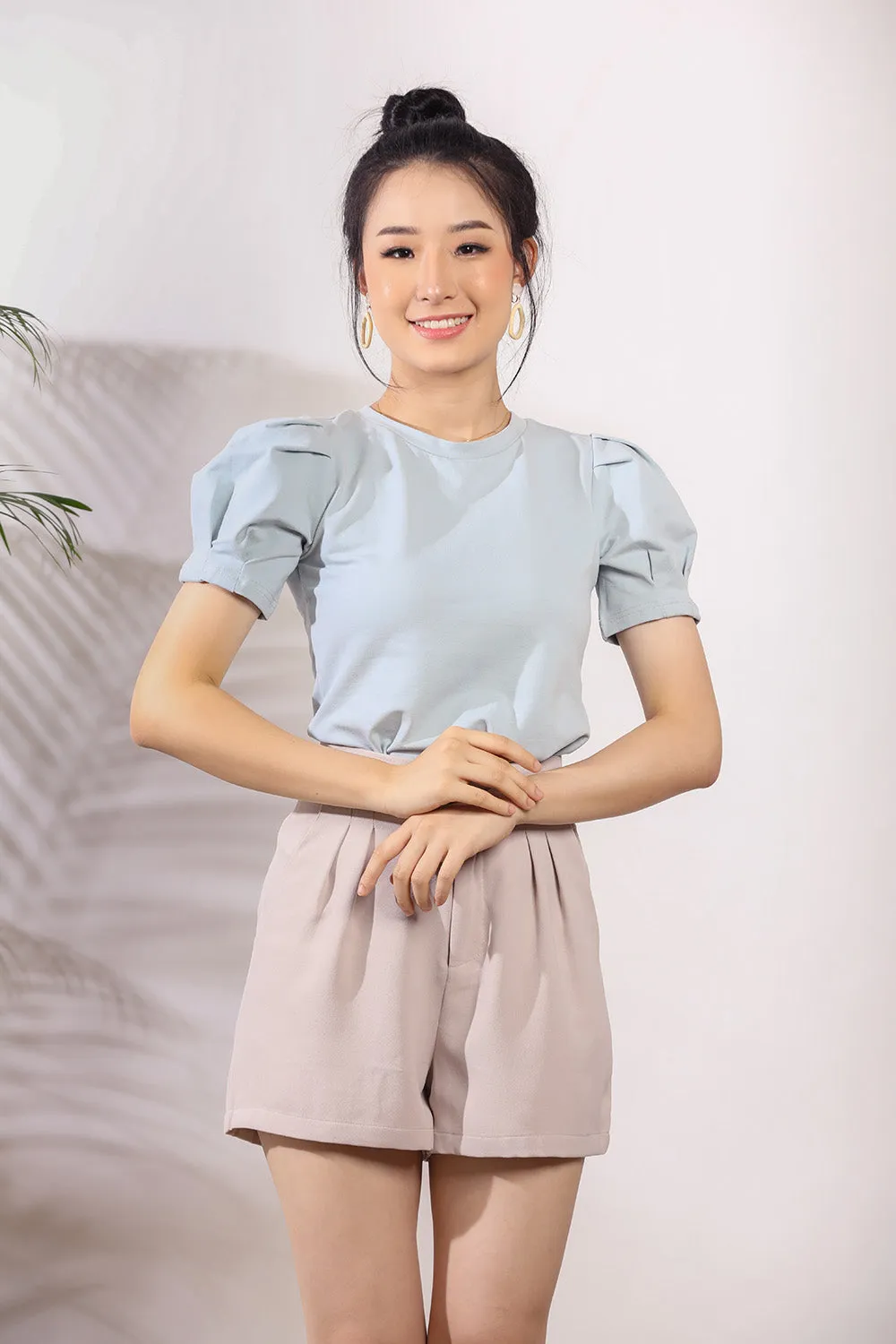 Odette Top in Dust Blue