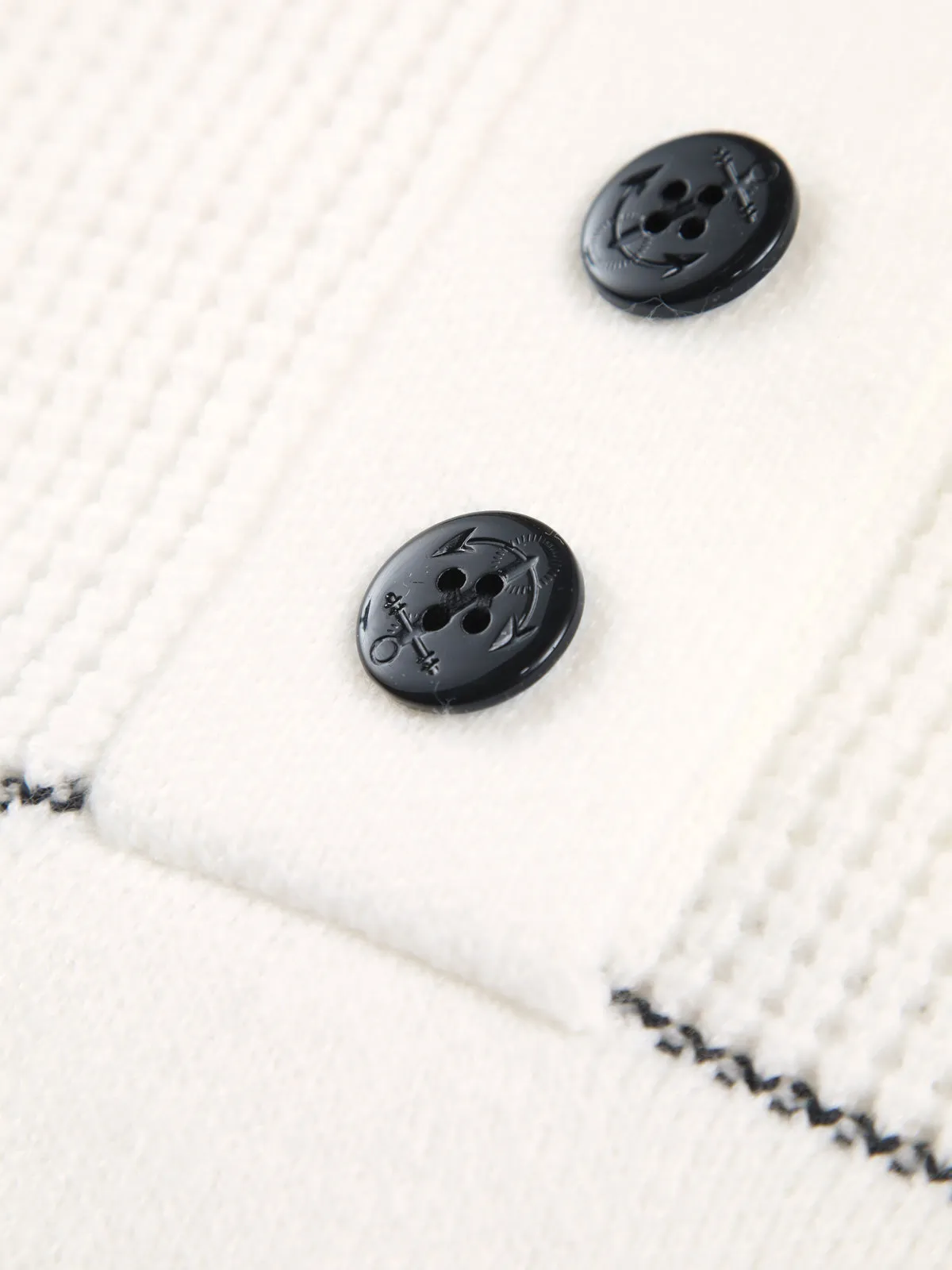 Open Collar Graceful Button Up Sweater