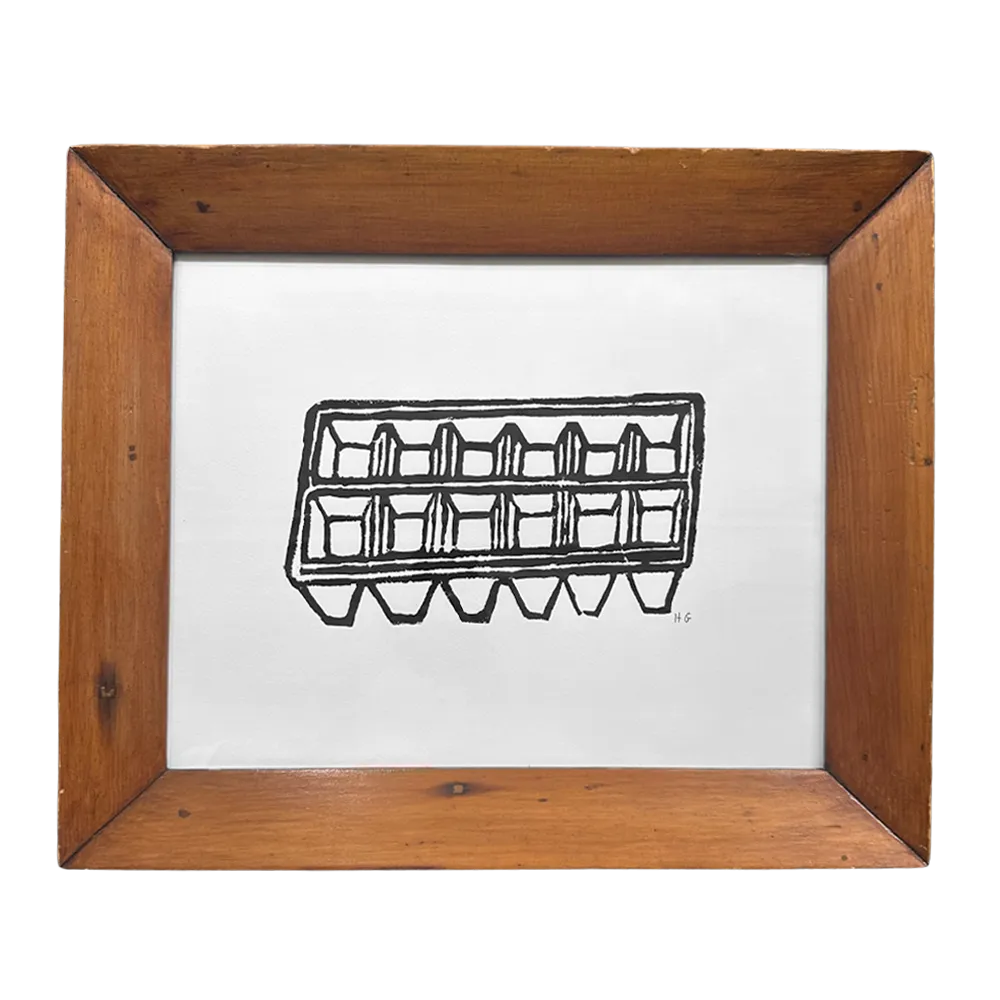 "Ice Tray" in an Antique Frame