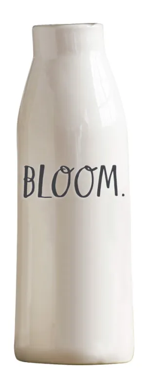Rae Dunn Stem Print "Bloom" Vase