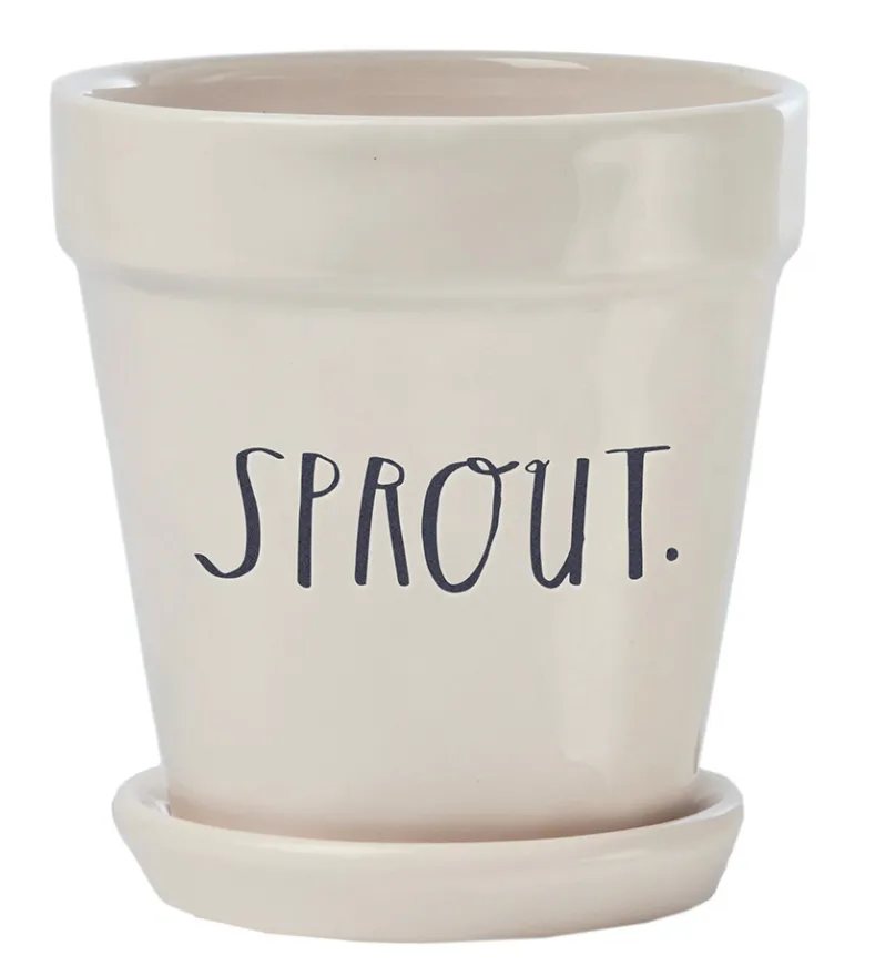 Rae Dunn Stem Print "Sprout" Planter