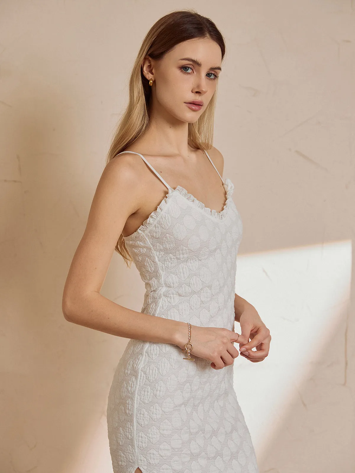 Romantic Split Graceful Cami Long Dress