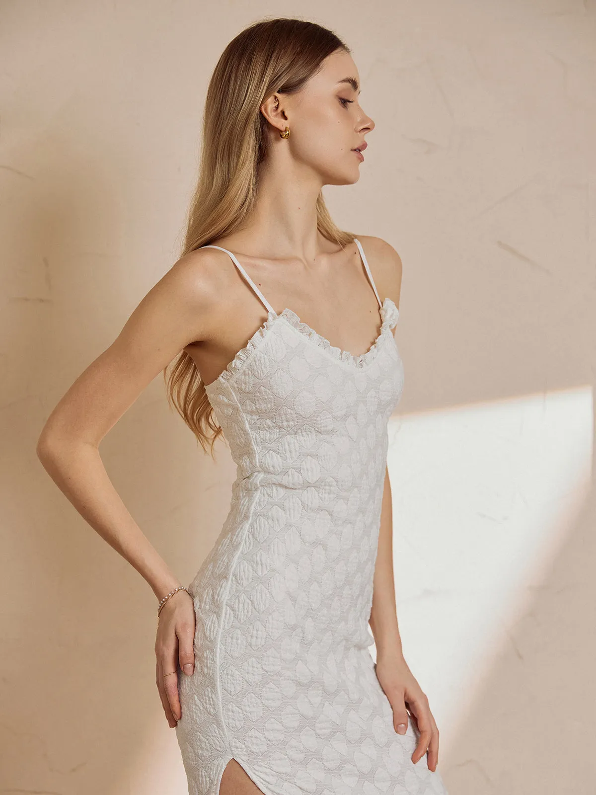 Romantic Split Graceful Cami Long Dress
