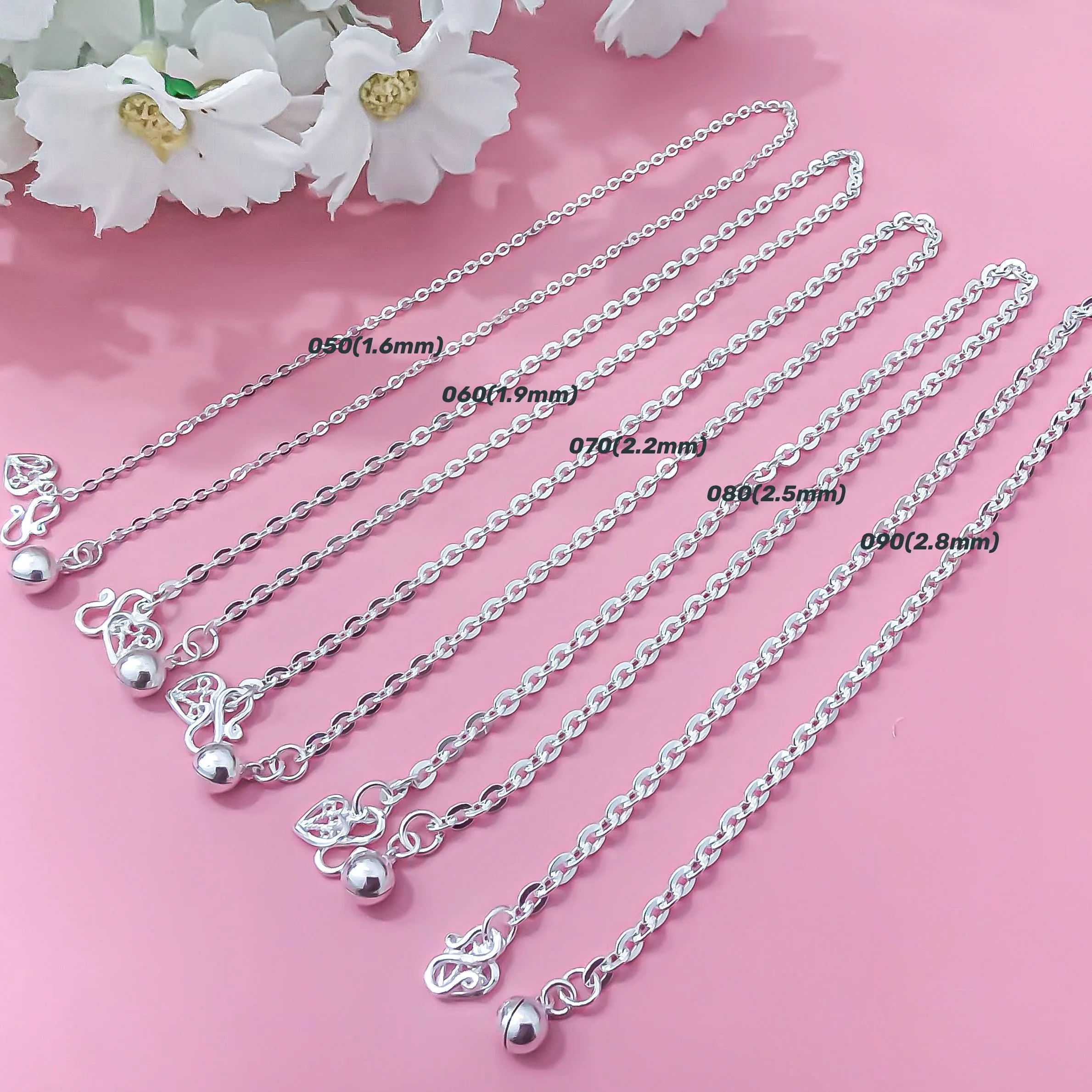 S990 Rolo Chain Anklet