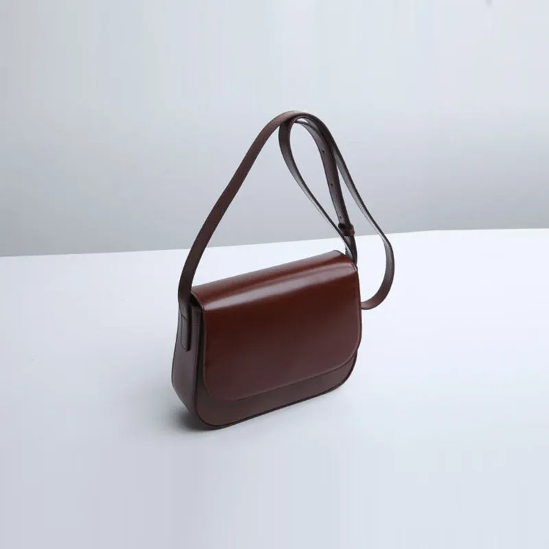 Simplify Womens Leather Saddle Bag Crossbody Bags Purse for Women