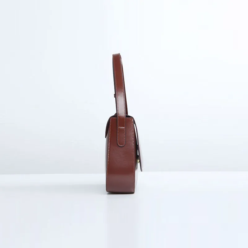 Simplify Womens Leather Saddle Bag Crossbody Bags Purse for Women