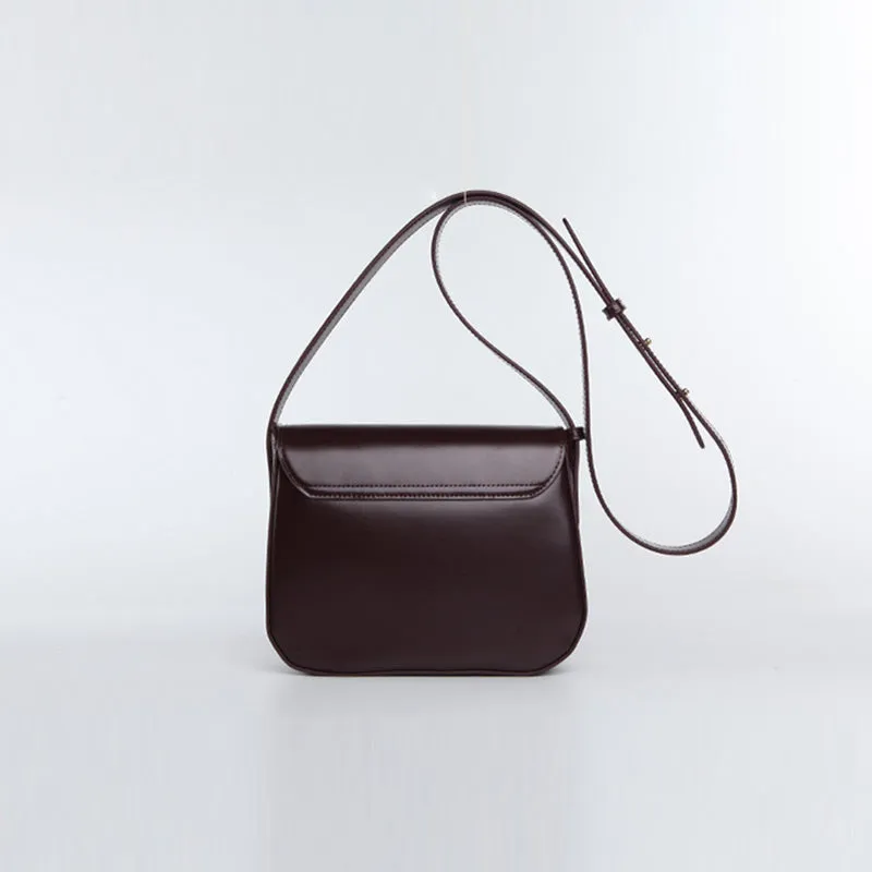 Simplify Womens Leather Saddle Bag Crossbody Bags Purse for Women