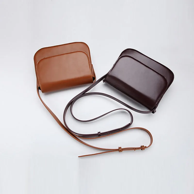 Simplify Womens Leather Saddle Bag Crossbody Bags Purse for Women