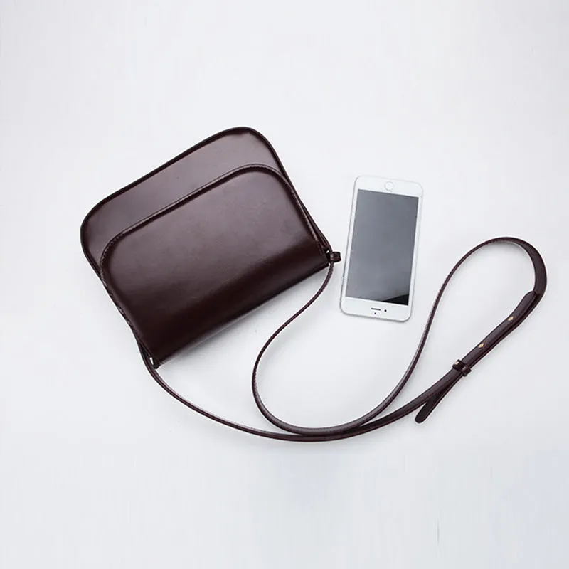 Simplify Womens Leather Saddle Bag Crossbody Bags Purse for Women
