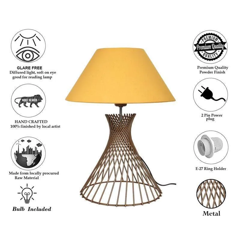 Spiral Affairs Table Lamp - Gold