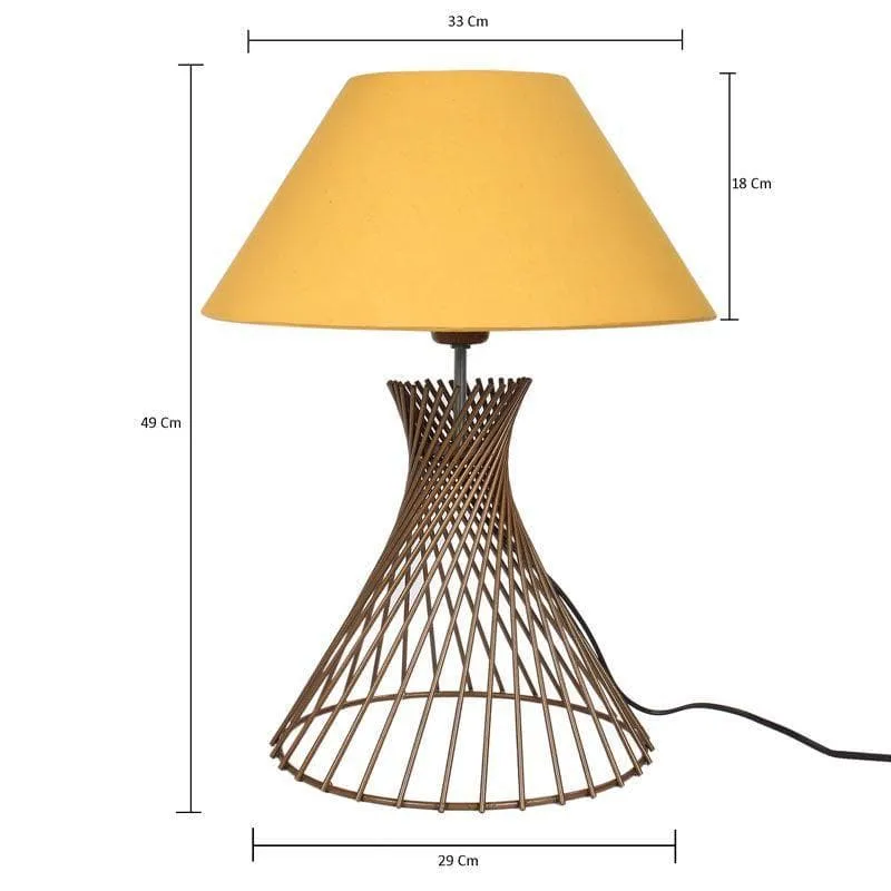 Spiral Affairs Table Lamp - Gold