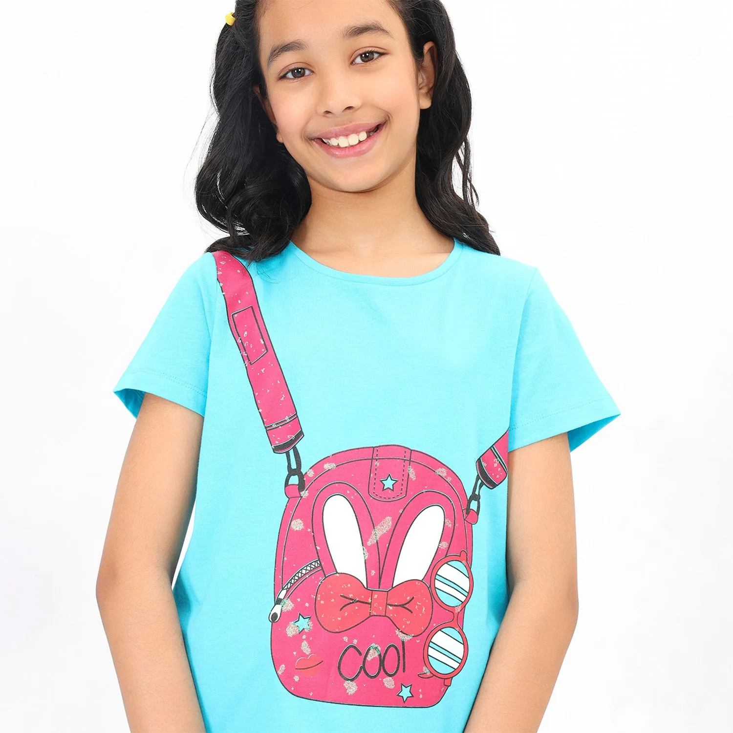Stylish Blue Girls Tshirt