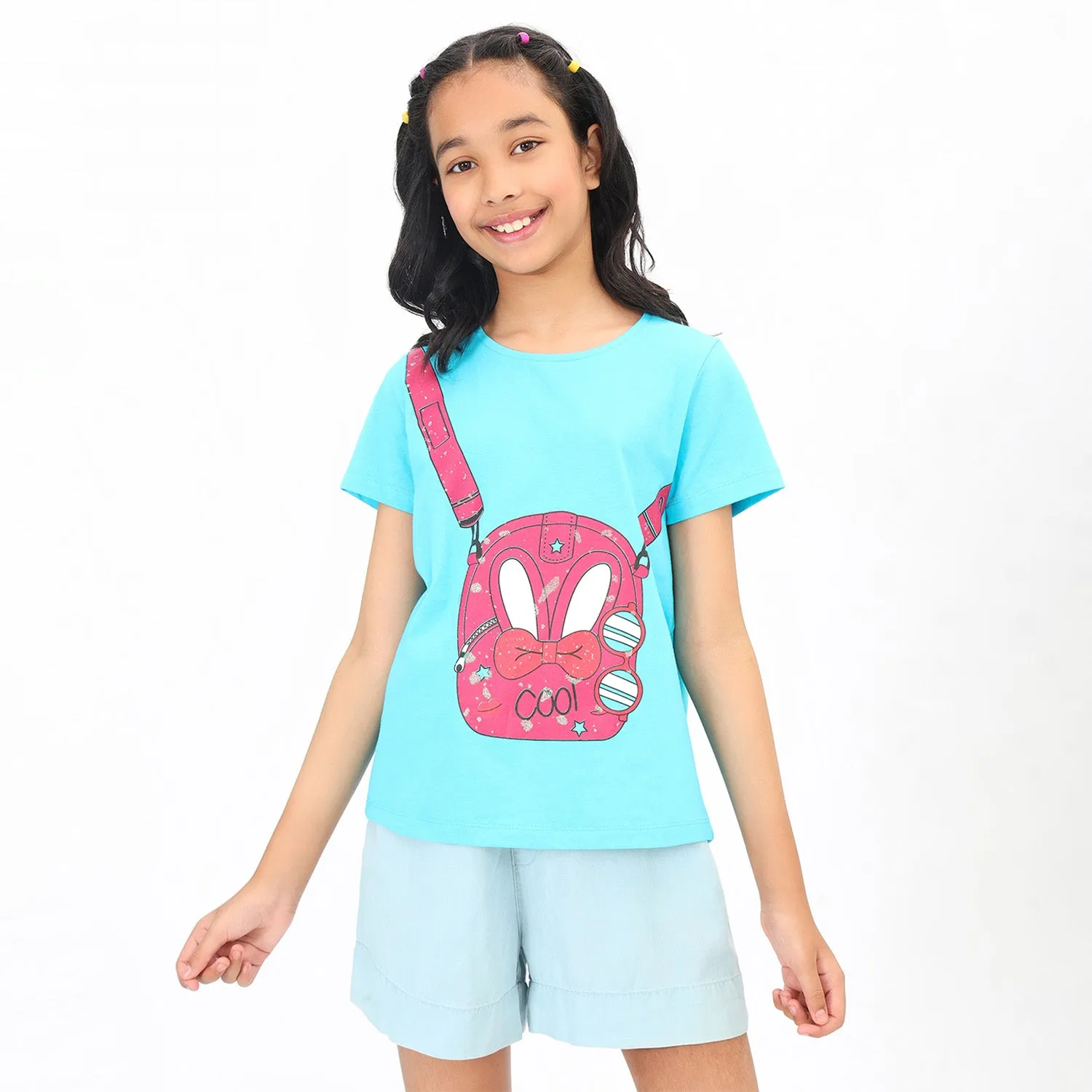 Stylish Blue Girls Tshirt