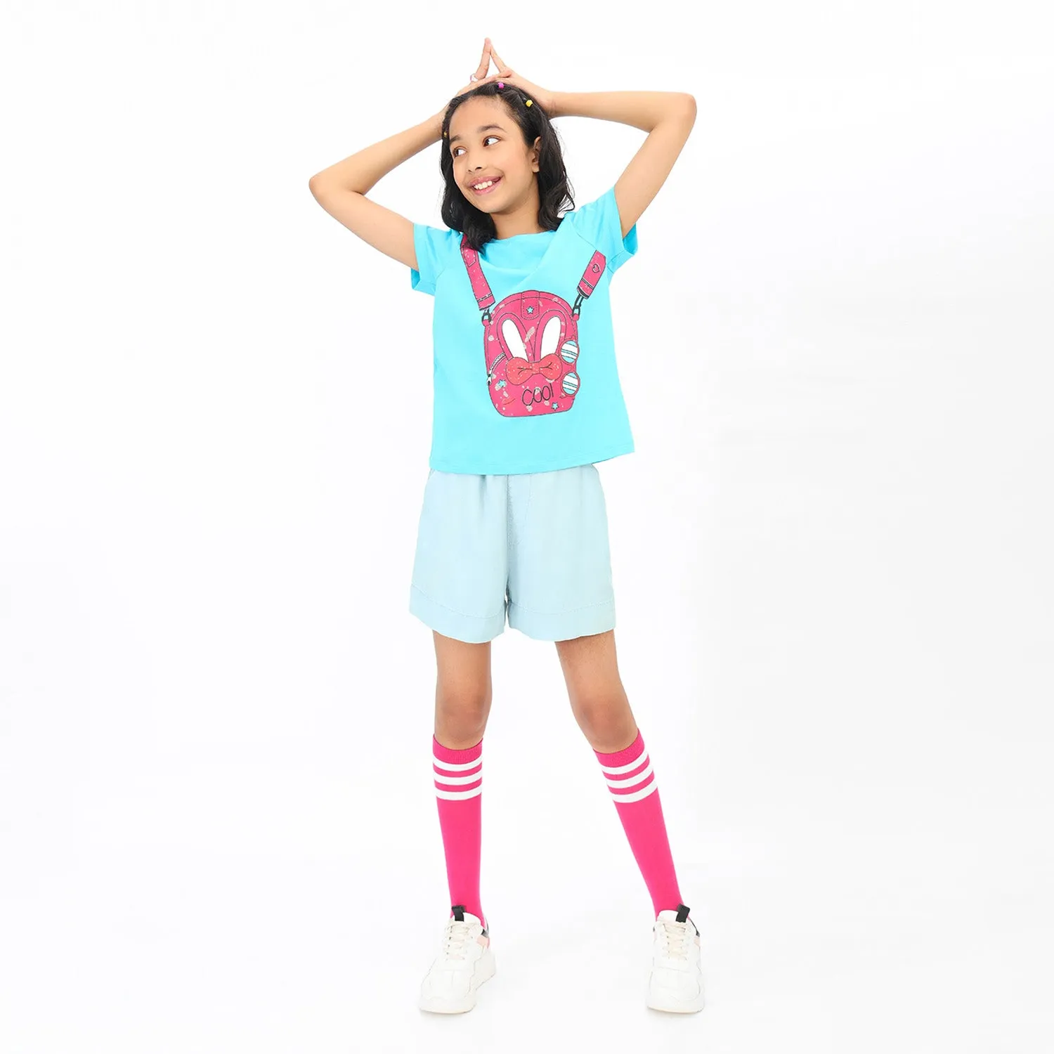 Stylish Blue Girls Tshirt