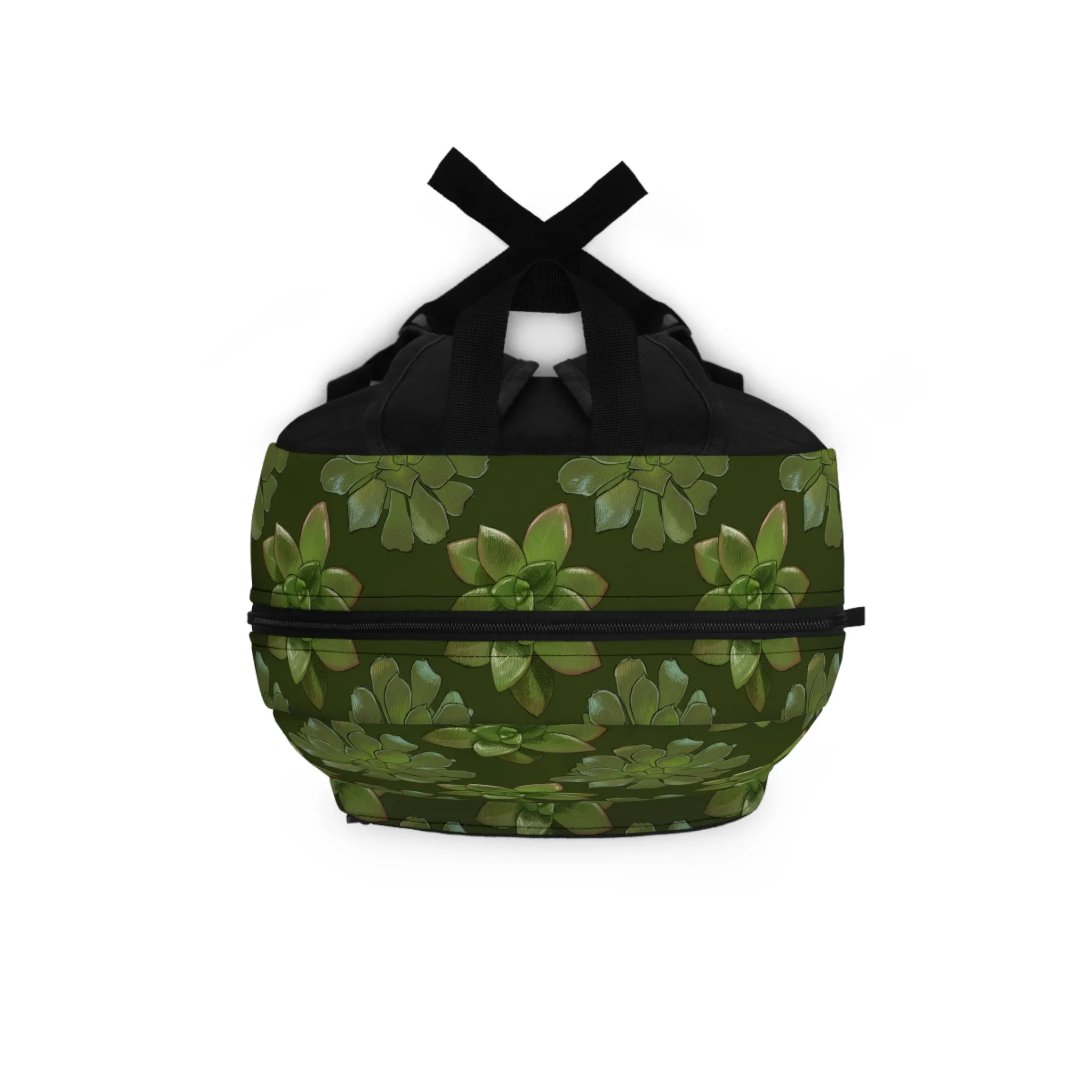 Succulent School Bag Gardening House Plant Indoor Plant Lover Gift Idea Yellow Green Backpack