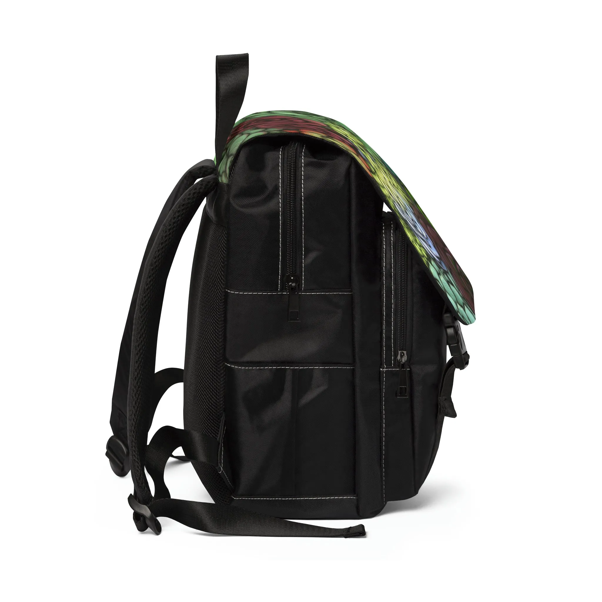 Succulent Unisex Casual Shoulder Backpack Flower Lover Bag