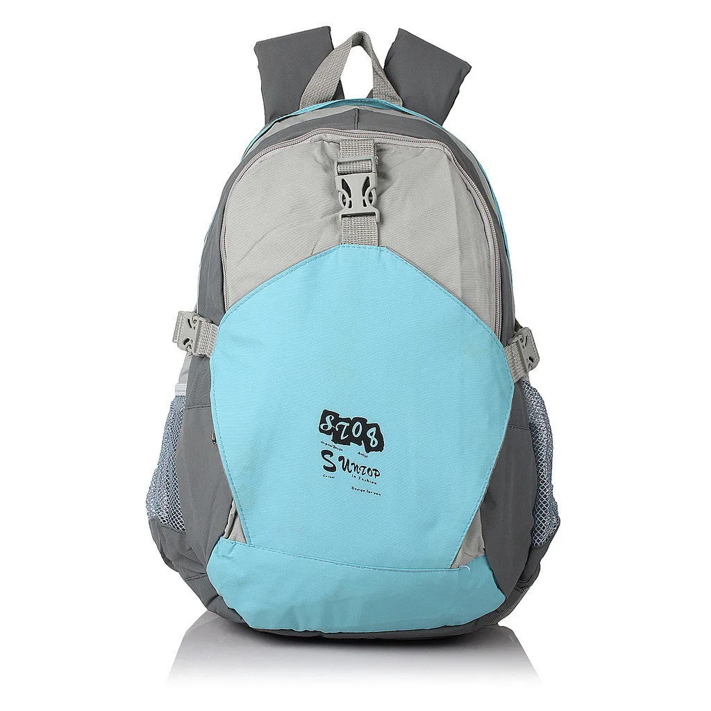 Suntop A11 19 L Backpack(Sky Blue and Grey)