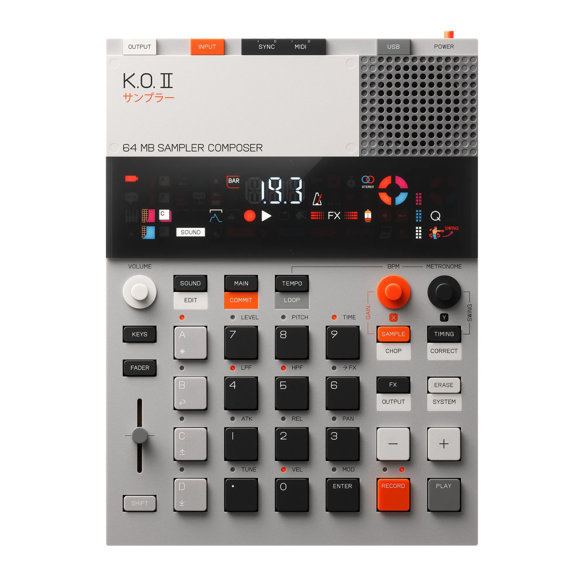 Teenage Engineering EP–133 K.O. II 64 MB Sampler Composer