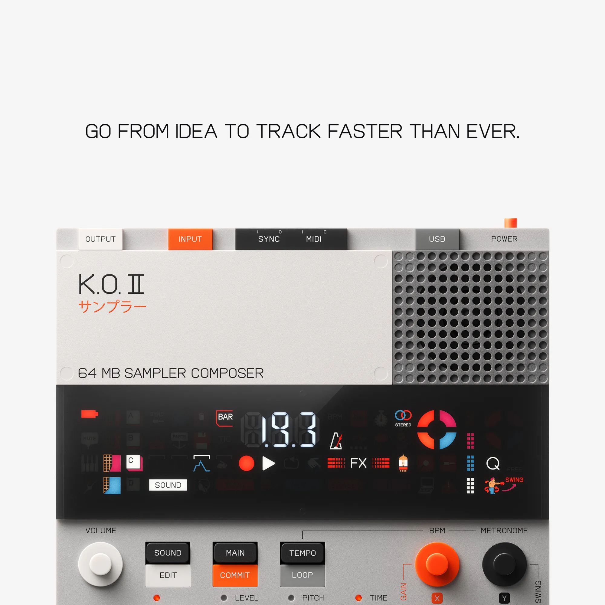 Teenage Engineering EP–133 K.O. II 64 MB Sampler Composer