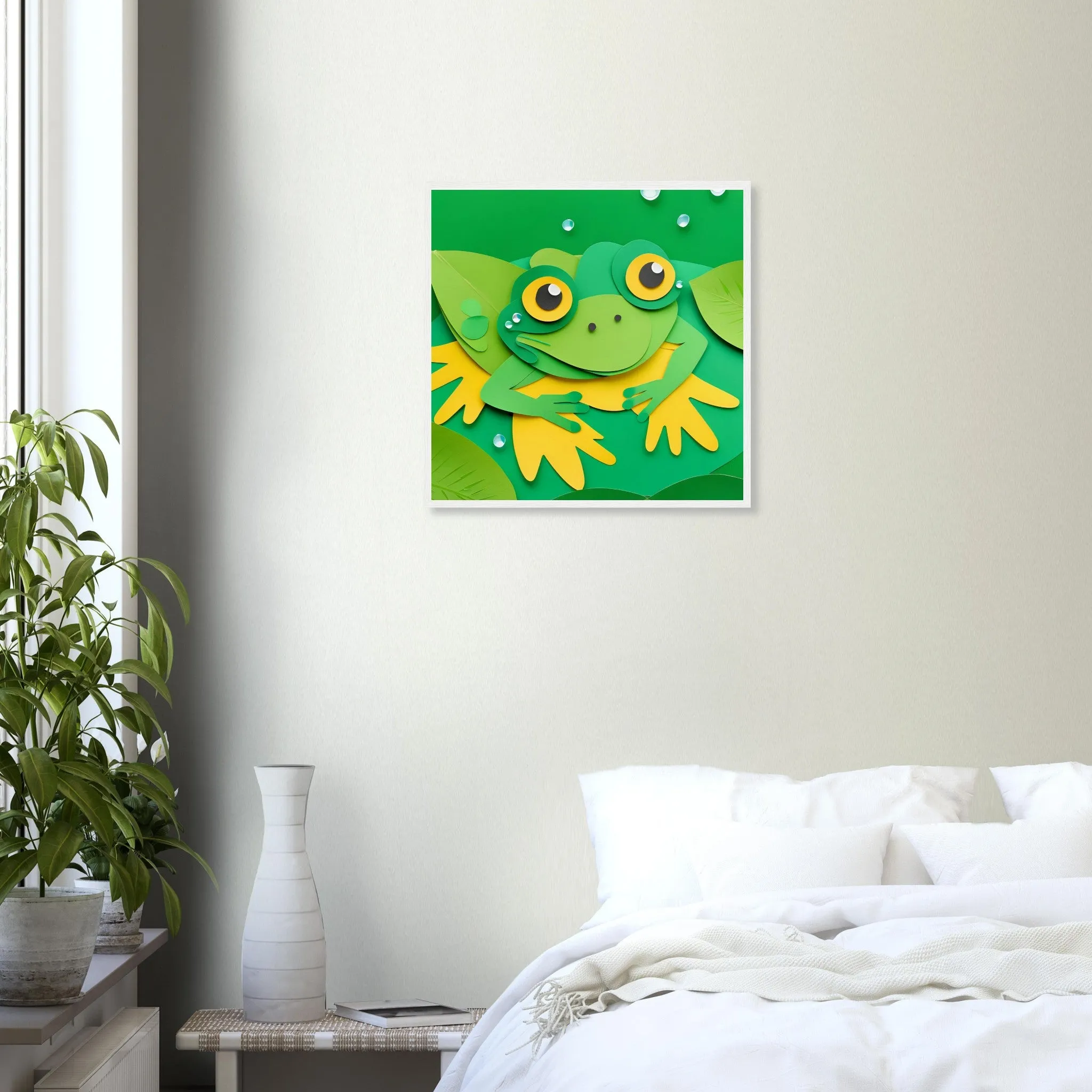 The beauty of paper animal art: Frog