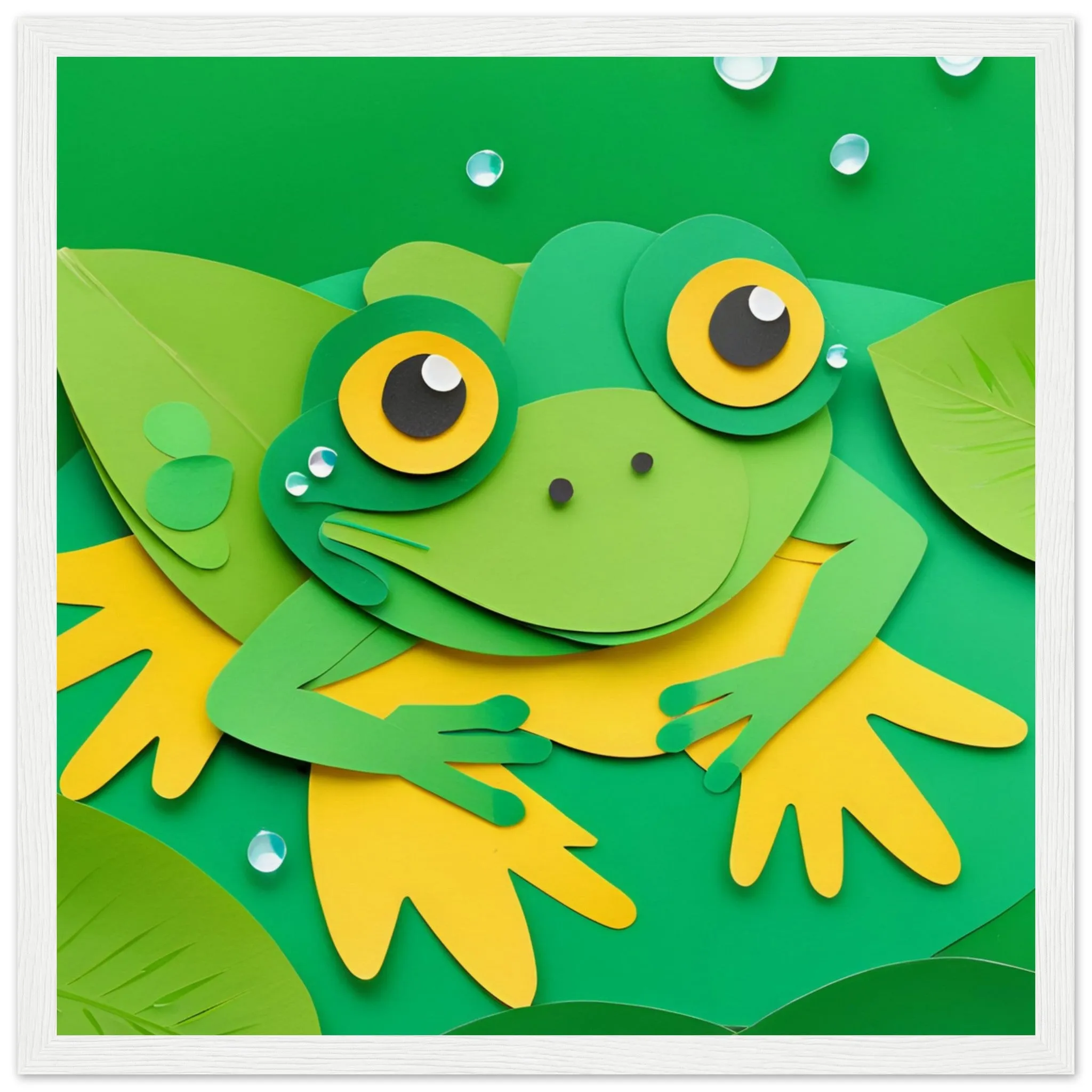 The beauty of paper animal art: Frog