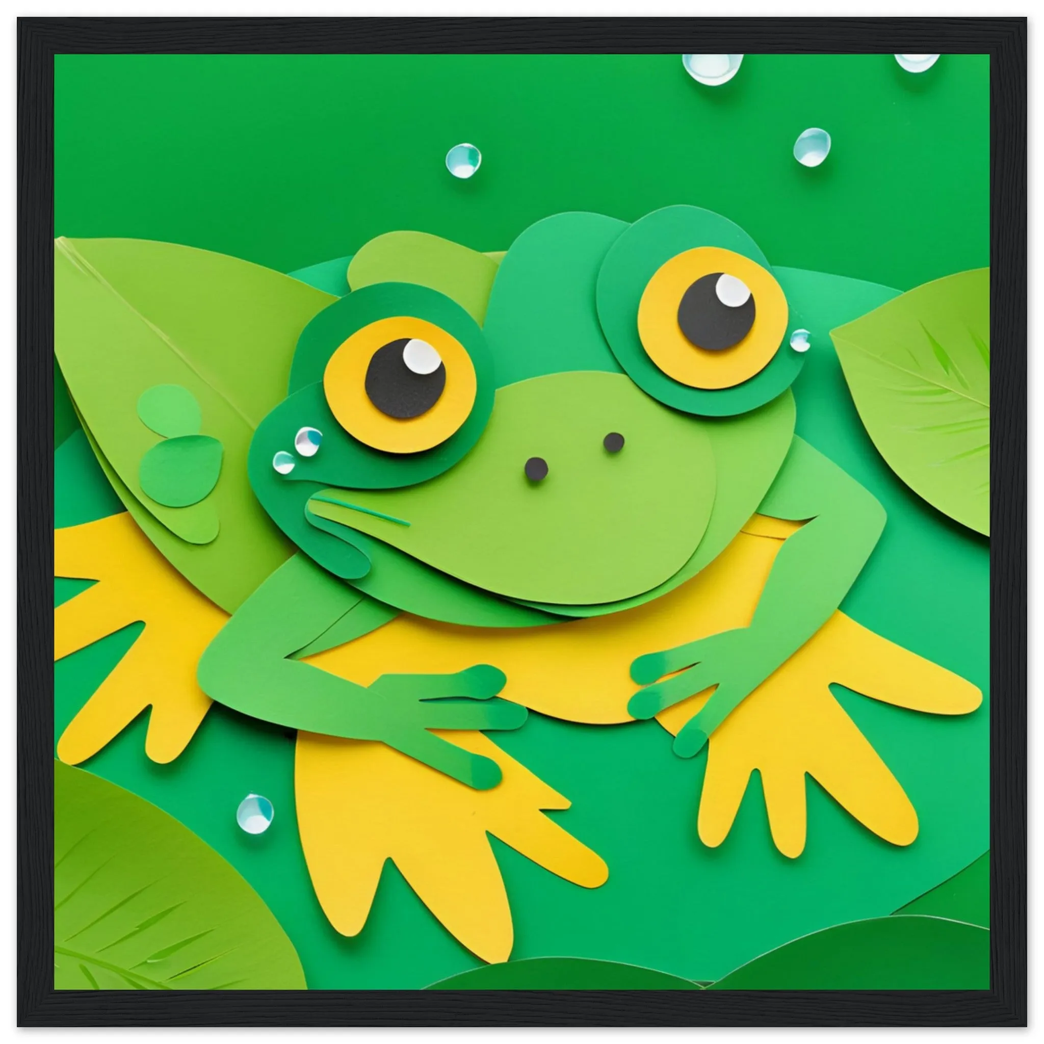 The beauty of paper animal art: Frog