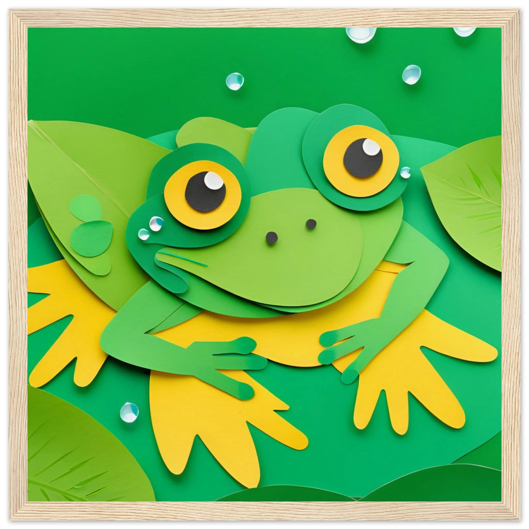 The beauty of paper animal art: Frog