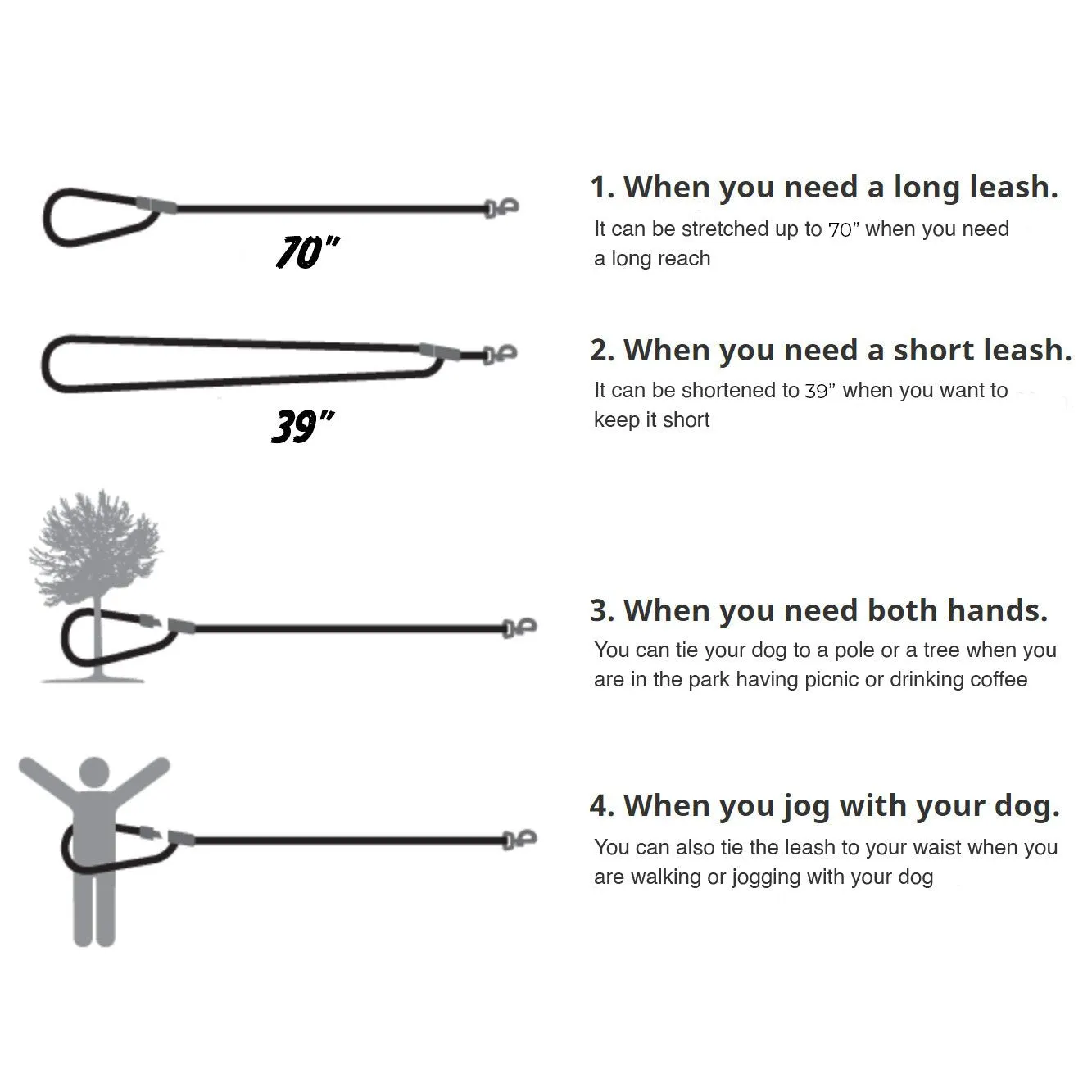 Trip Leash Green
