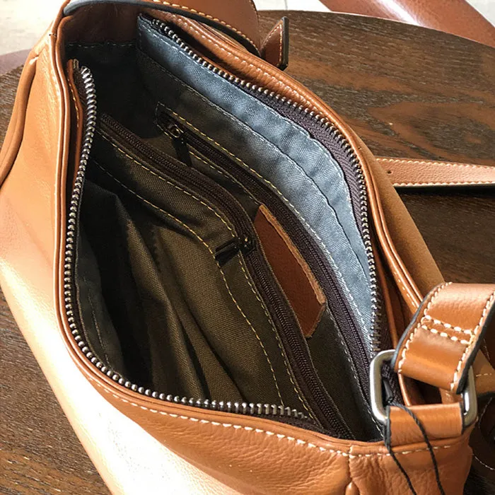 Womens Black Leather Satchel Purse Soft Leather Crossbody Bag For Women