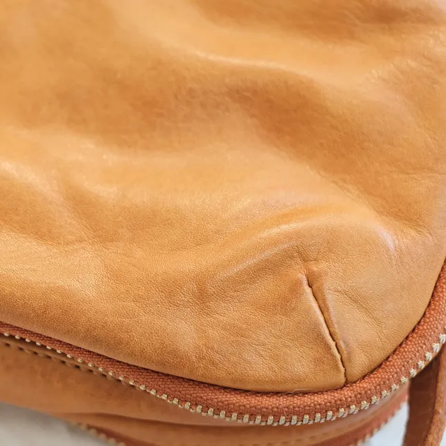 Womens Small Leather Crossbody Purse Brown Shoulder Bag For Women