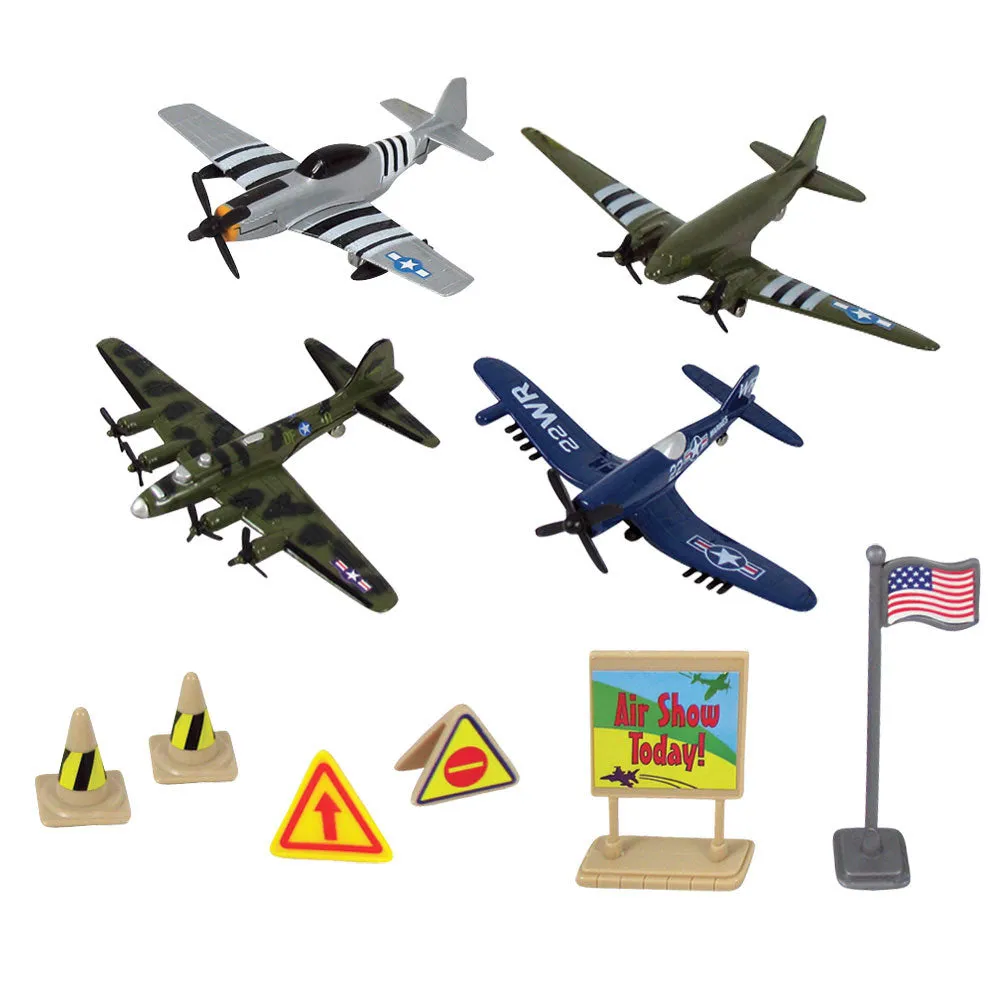 World War II Warbirds Backpack Playset