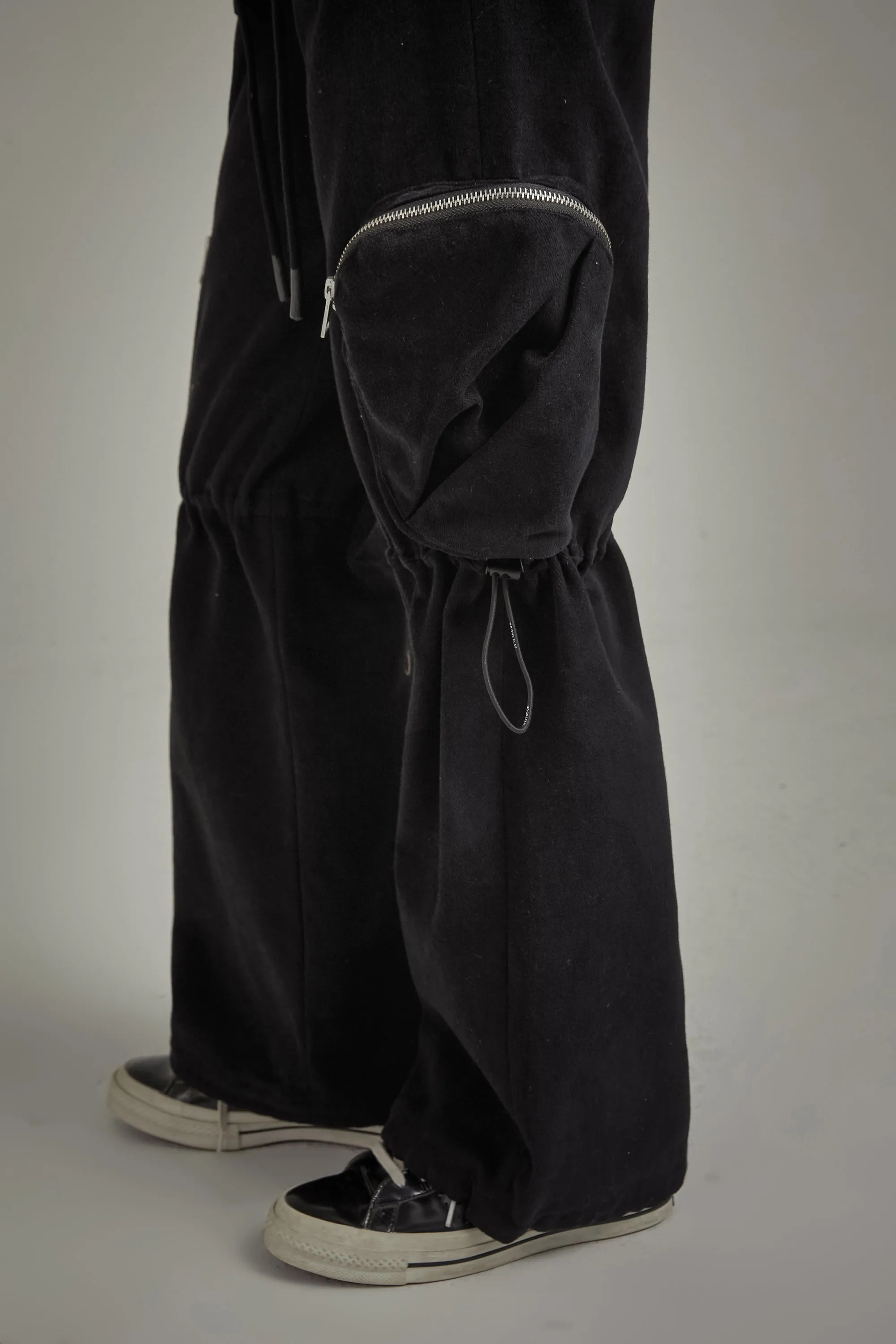 Zipper Pocket Casual Pants